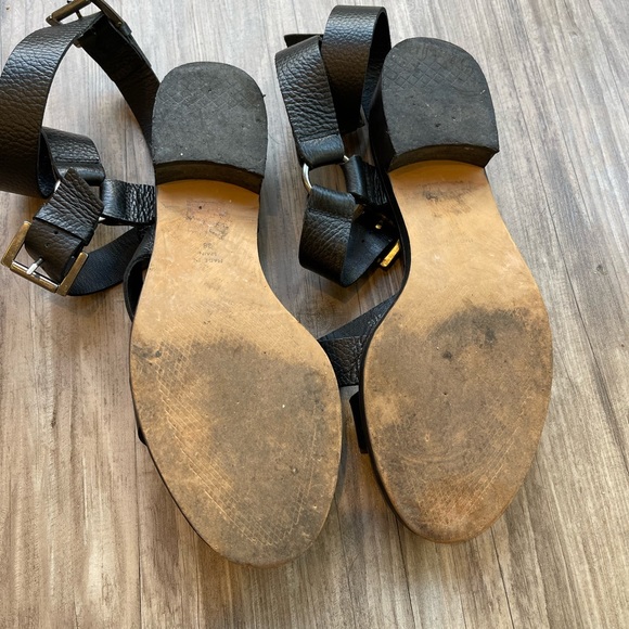 ASOS WHITE Lotus Chunky Leather Sandals - Picture 6 of 8